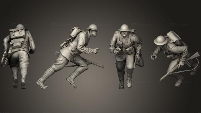 Military figurines (British soldiers 1, STKW_0279) 3D models for cnc